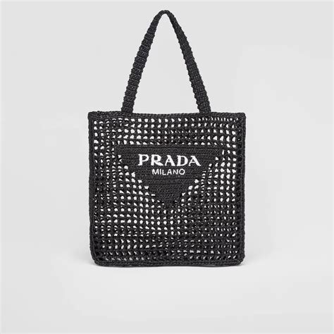 prada crochet tote bag dupe|prada foldable shopping tote.